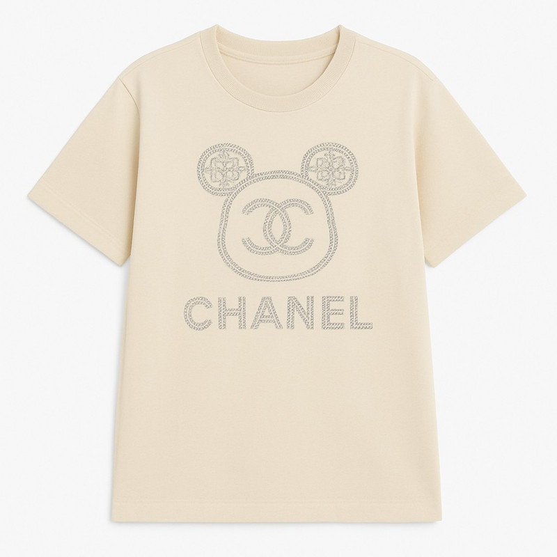 تی‌شرت لانگ آستین تا روی شانه زنانه مدل میکی نگین دار