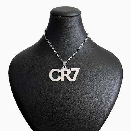 گردنبند CR7 رونالدو نقره ای رنگ ثابت